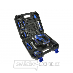 Akumulátorový šroubovák 18 V + nářadí, 46 ks GEKO Akumulátorový šroubovák 18 V + nářadí, 46 ks GEKO gallery main image