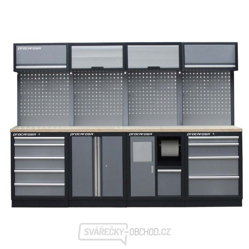 Sestava dílenského nábytku Procarosa PROFI TGCW-5001A4 Pracovní deska:: dřevěná
