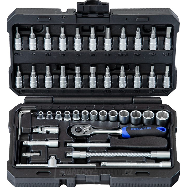 Sada nástrčných hlavic 1/4",45 dílů - 72 zubů