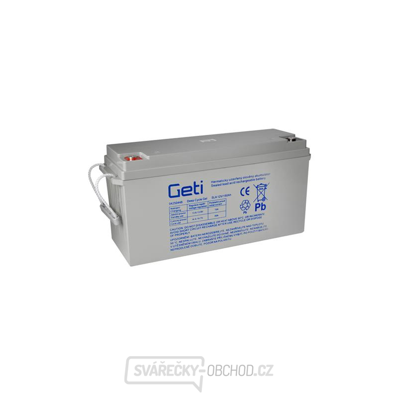 Baterie gelová 12V 150Ah GETI pro soláry