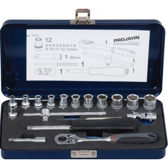PROJAHN Xi-on 1/4" Sada hlavic s ráčnou/18 dílů