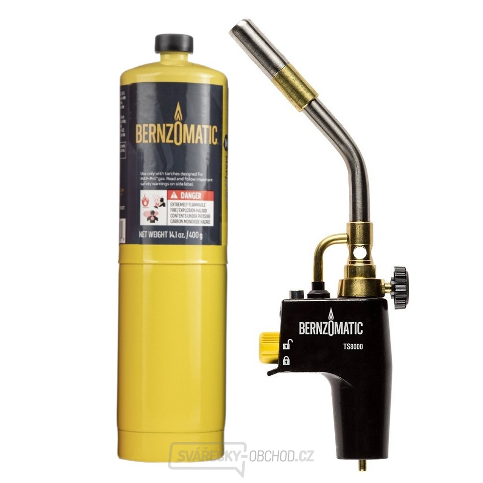 Bernzomatic - Hořák Jumbo TS8000 + Kartuše Bernzomatic MAP/PRO gallery main image