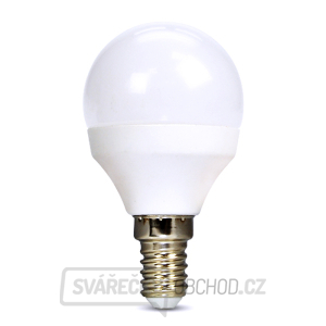 Solight LED žárovka, miniglobe, 6W, E14, 3000K, 510lm, bílé provedení Solight LED žárovka, miniglobe, 6W, E14, 3000K, 510lm, bílé provedení gallery main image