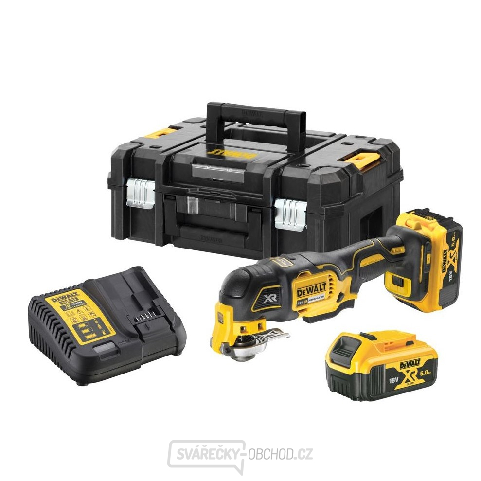 Aku bezuhlíková oscilační multibruska s příslušenstvím DeWALT DCS356P2