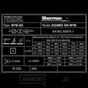 Sherman DIGIMIG 300 MTM + Hořák + Kabely Sherman DIGIMIG 300 MTM + Hořák + Kabely náhled