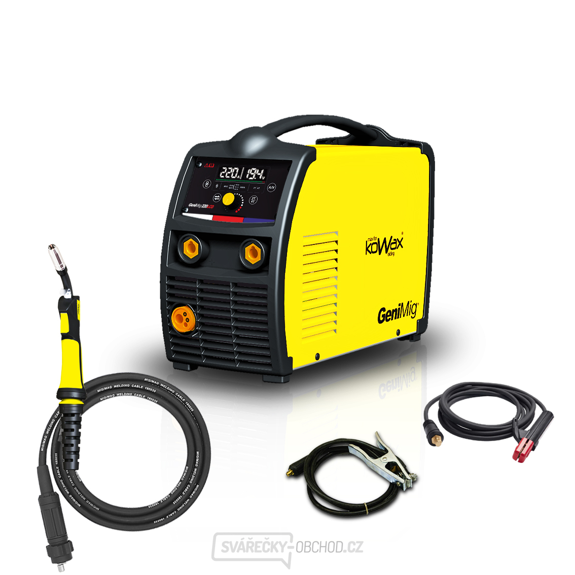 KOWAX GeniMig®220LCD + Hořák + Kabely