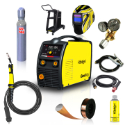 Kowax Genimig 220 LCD + Hořák + Kabely + Red. Ventil + Kukla + Drát + Sprej + Vozík + Láhev Co2 Náhled