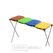 Stojan na odpad na 4 pytle na třídění odpadu Náhled
