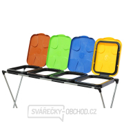 Stojan na odpad na 4 pytle na třídění odpadu Náhled