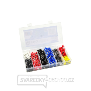 Sada izolovaných kabelových dutinek GEKO, 1200ks  Sada izolovaných kabelových dutinek GEKO, 1200ks  gallery main image