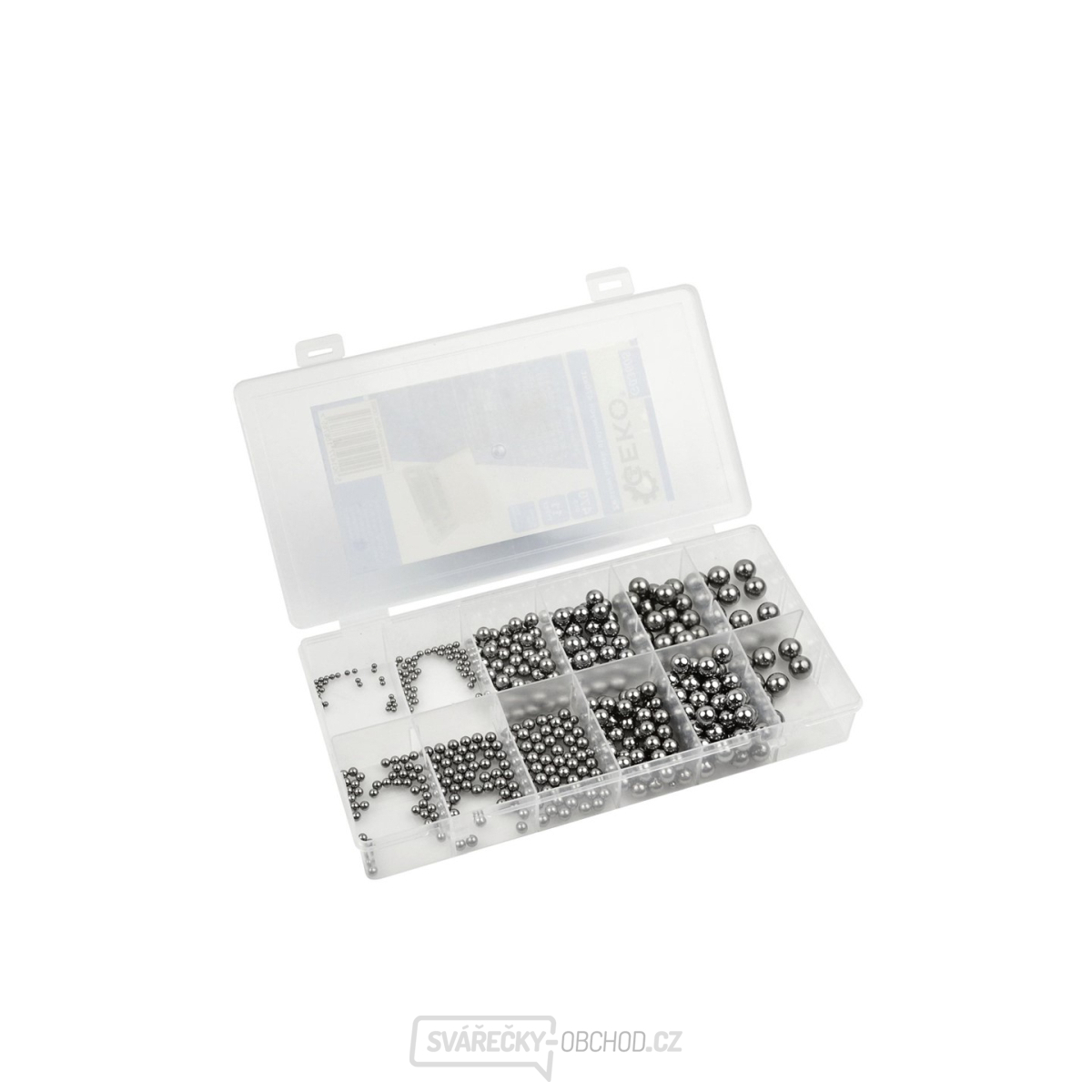 Sada ocelových kuliček do ložisek GEKO, 470ks  Sada ocelových kuliček do ložisek GEKO, 470ks  gallery main image
