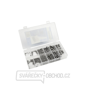 Sada ocelových kuliček do ložisek GEKO, 470ks  Sada ocelových kuliček do ložisek GEKO, 470ks  gallery main image