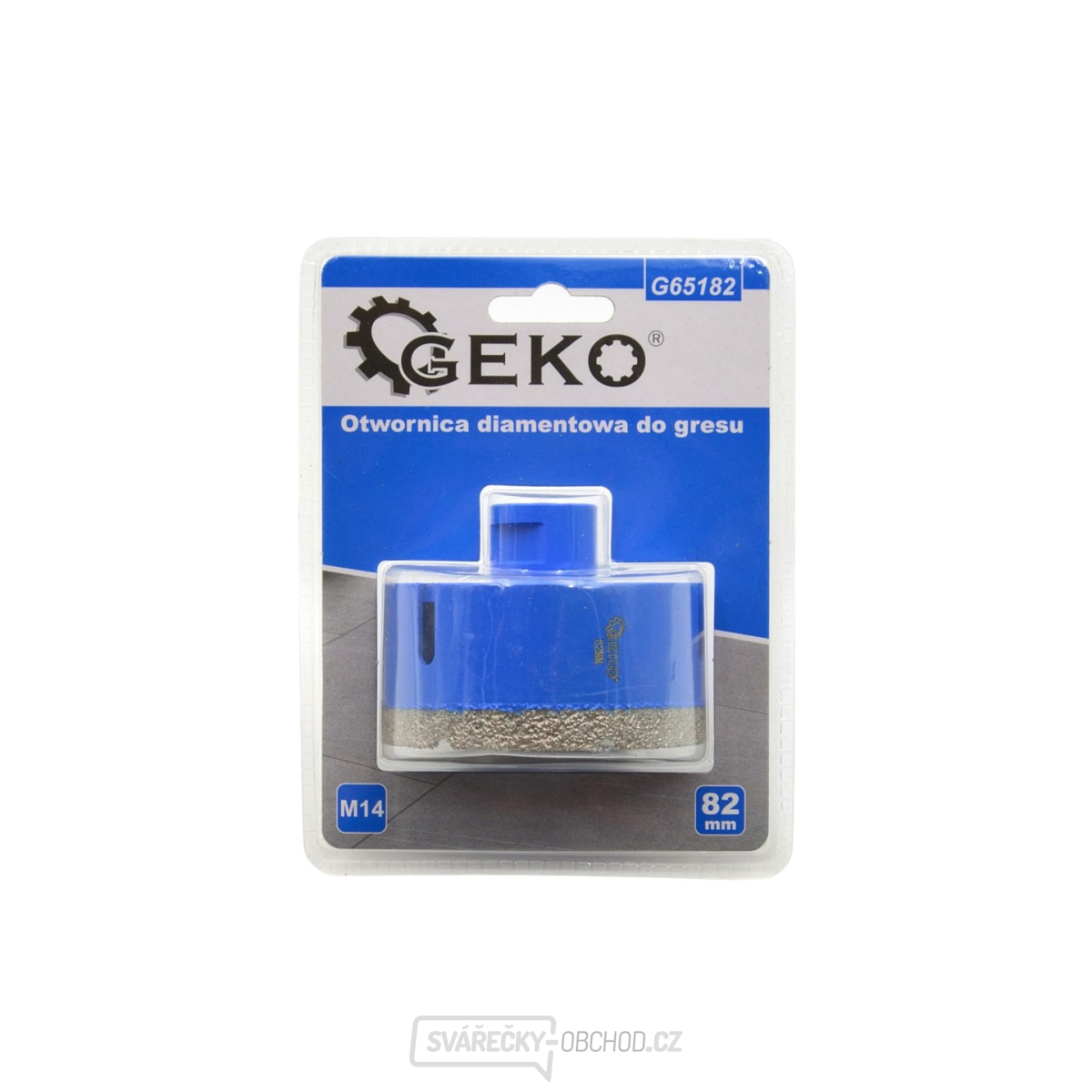 Korunkový vrták diamantový 82 mm GEKO