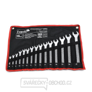 15dílná sada očkoplochých klíčů, 6–27 mm, CRV-CS (saténová)(10) náhled