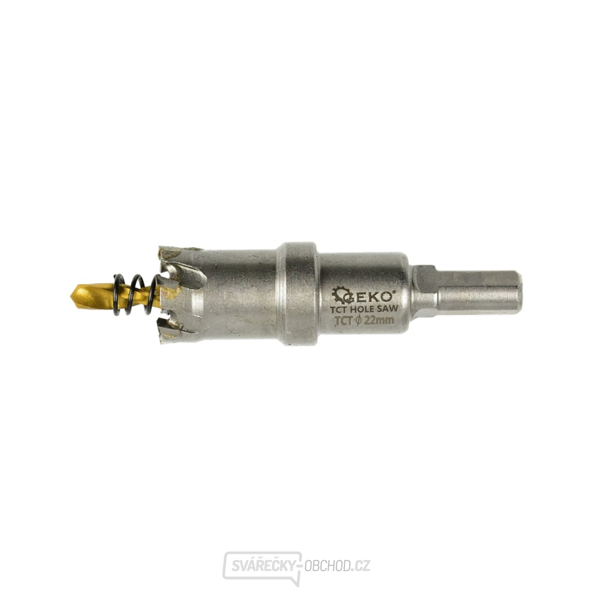 Korunkový vrták do kovu TCT, 22mm GEKO