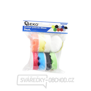 Sada nástavců na leštění 80 mm, 9ks GEKO Sada nástavců na leštění 80 mm, 9ks GEKO