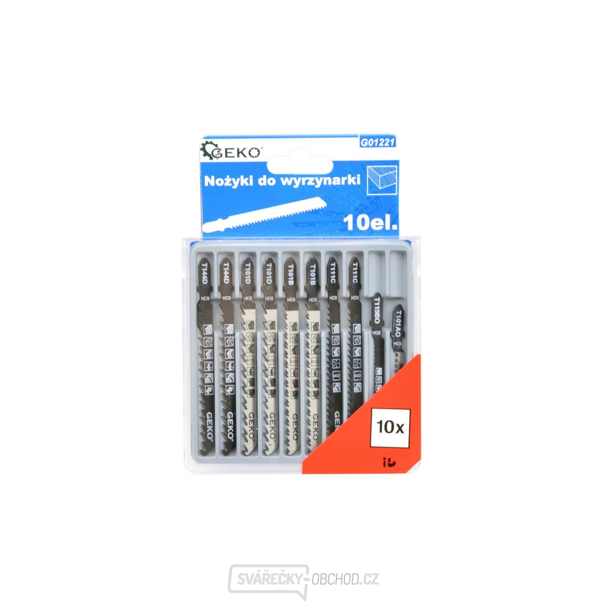 Listy do přímočaré pily, 10ks GEKO