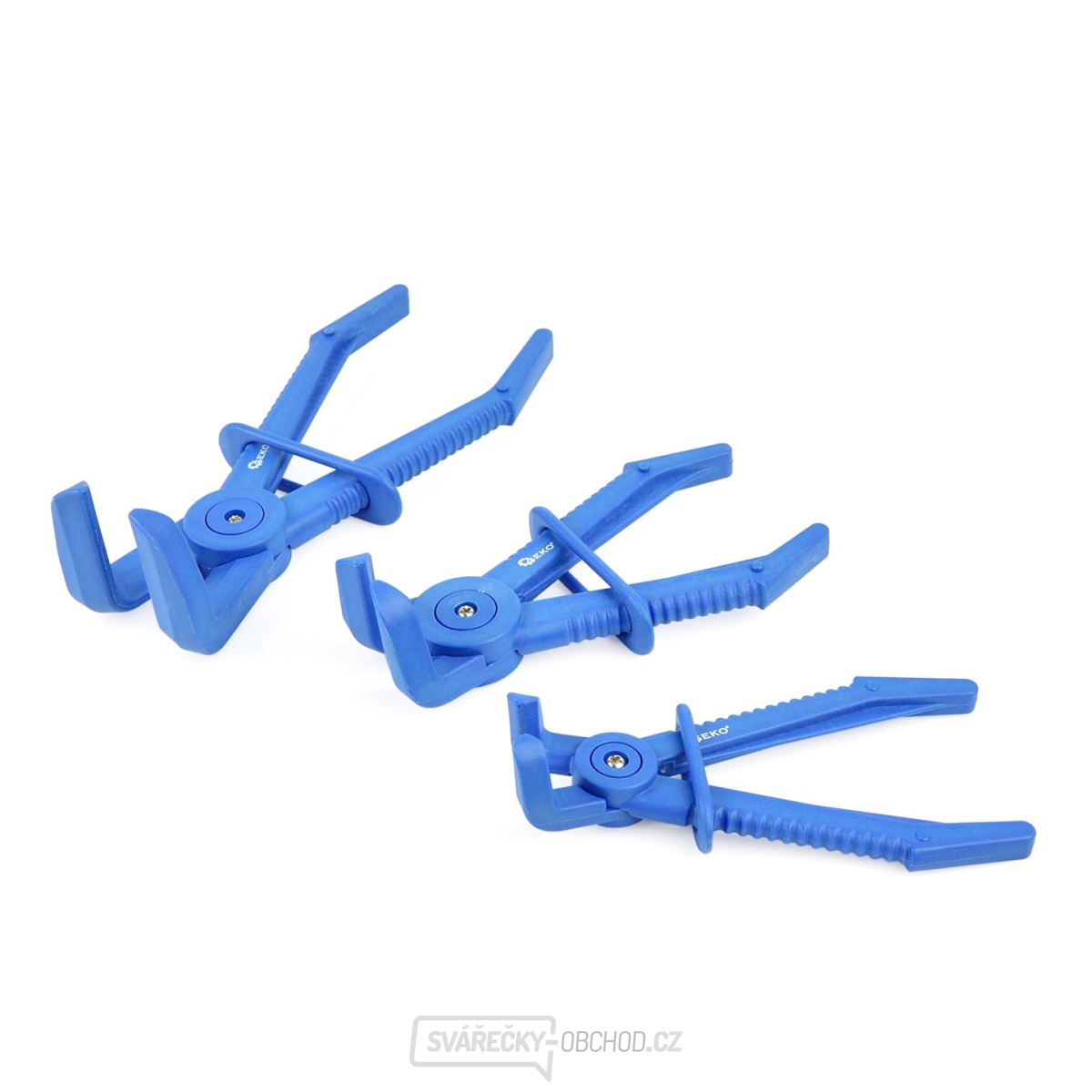 Sada krimpovacích kleští na ohnuté hadice, 3ks GEKO