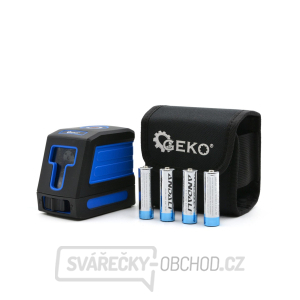 Laser křížový samonivelační, bateriový GEKO Laser křížový samonivelační, bateriový GEKO gallery main image