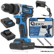 Vrtačka/ šroubovák s funkcí příklepu 21V 2x 2ah baterie GEKO Vrtačka/ šroubovák s funkcí příklepu 21V 2x 2ah baterie GEKO náhled