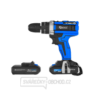 Vrtačka/ šroubovák s funkcí příklepu 21V 2x 2ah baterie GEKO náhled