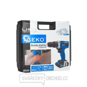 Vrtačka/ šroubovák s funkcí příklepu 21V 2x 2ah baterie GEKO náhled