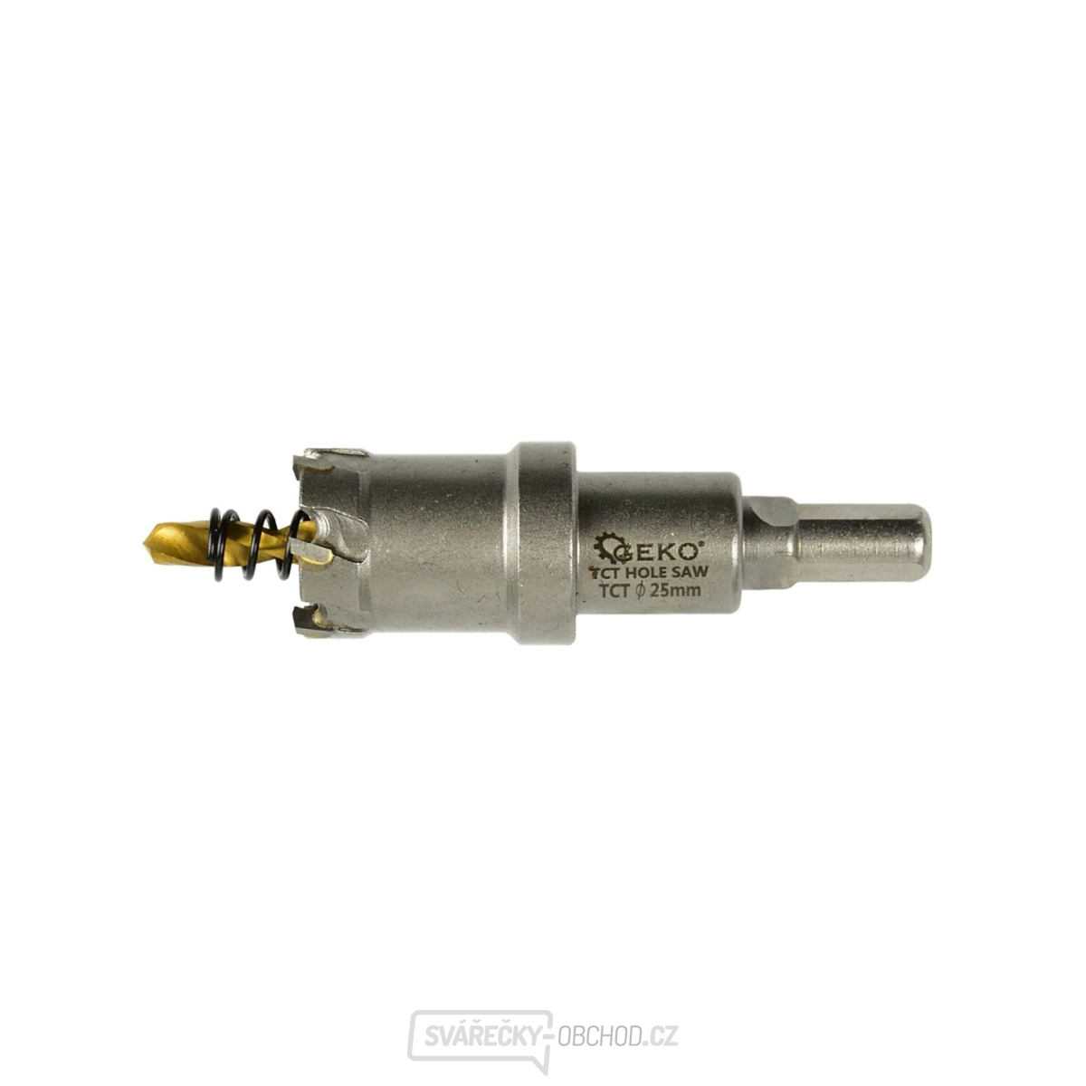 Korunkový vrták do kovu TCT, 25mm GEKO