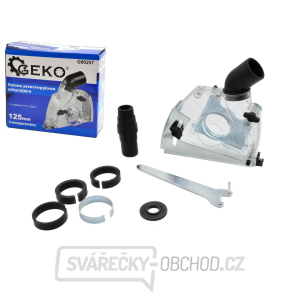 Odsávací kryt průhledný 125mm pro úhlové brusky 115-125mm GEKO Odsávací kryt průhledný 125mm pro úhlové brusky 115-125mm GEKO gallery main image