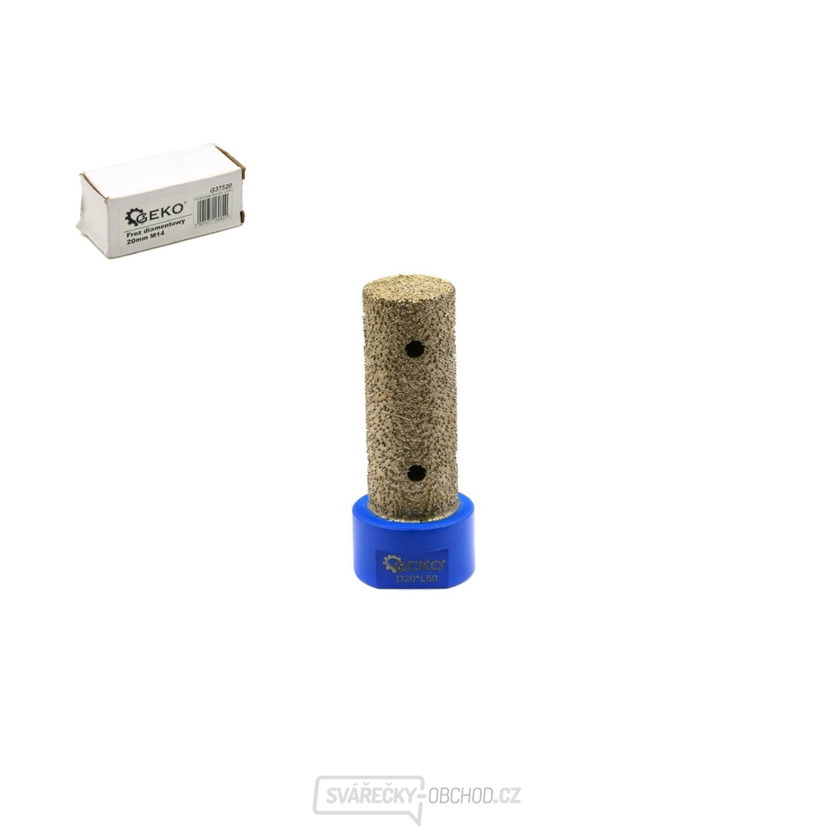 Diamantová fréza na beton, keramiku, kámen, M14, 20 mm GEKO