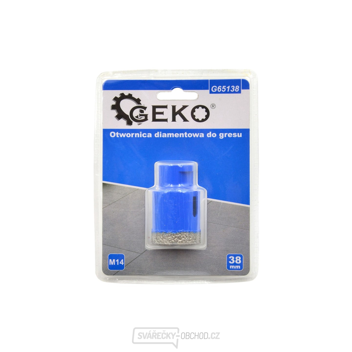 Korunkový vrták diamantový 38 mm GEKO