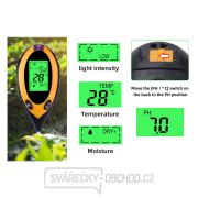 Acidometr - měřič pH půdy, teploty a osvětlení (35) náhled