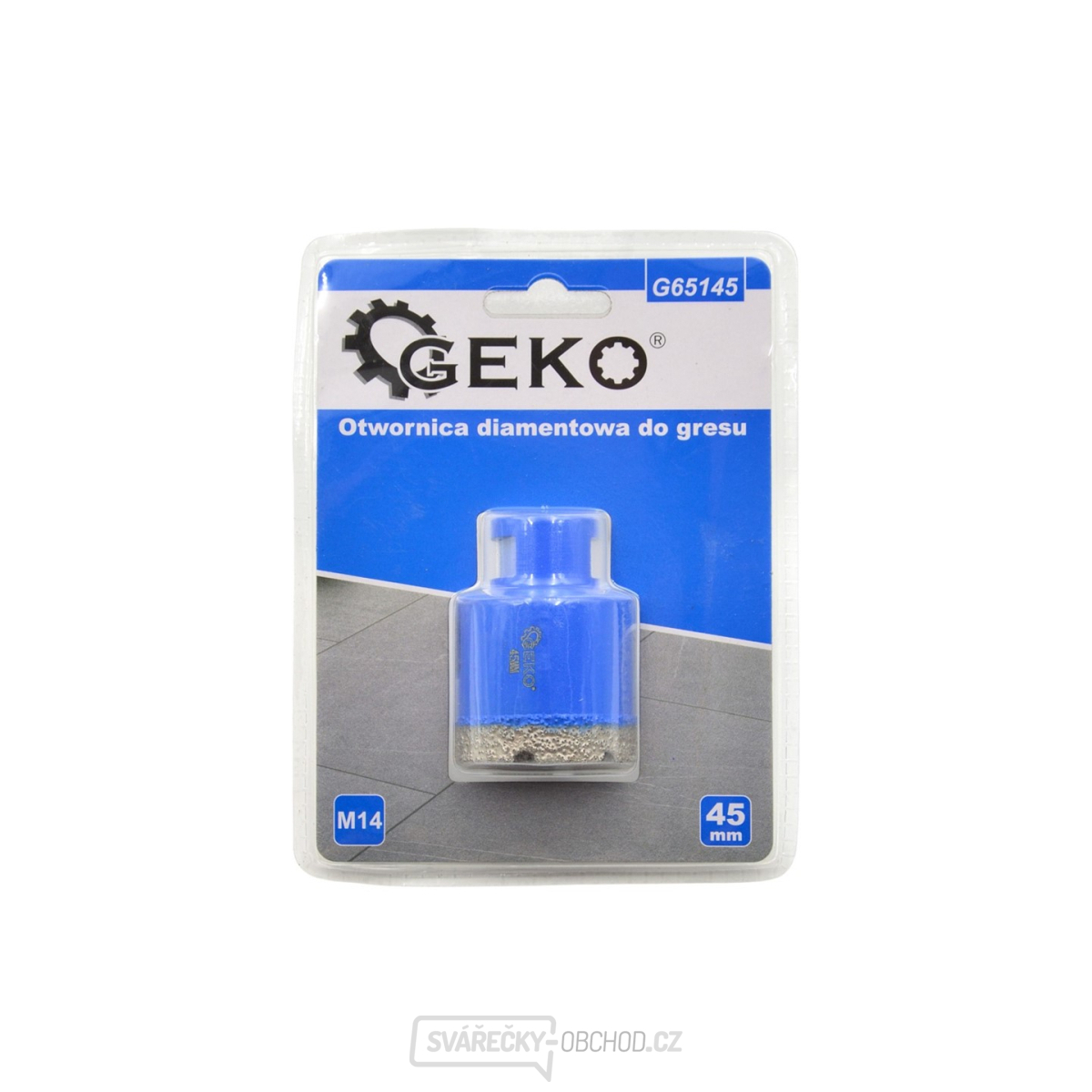 Korunkový vrták diamantový 45 mm GEKO
