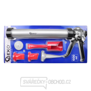 Hliníková vytlačovací pistole, 600 ml, s příslušenstvím GEKO Hliníková vytlačovací pistole, 600 ml, s příslušenstvím GEKO náhled