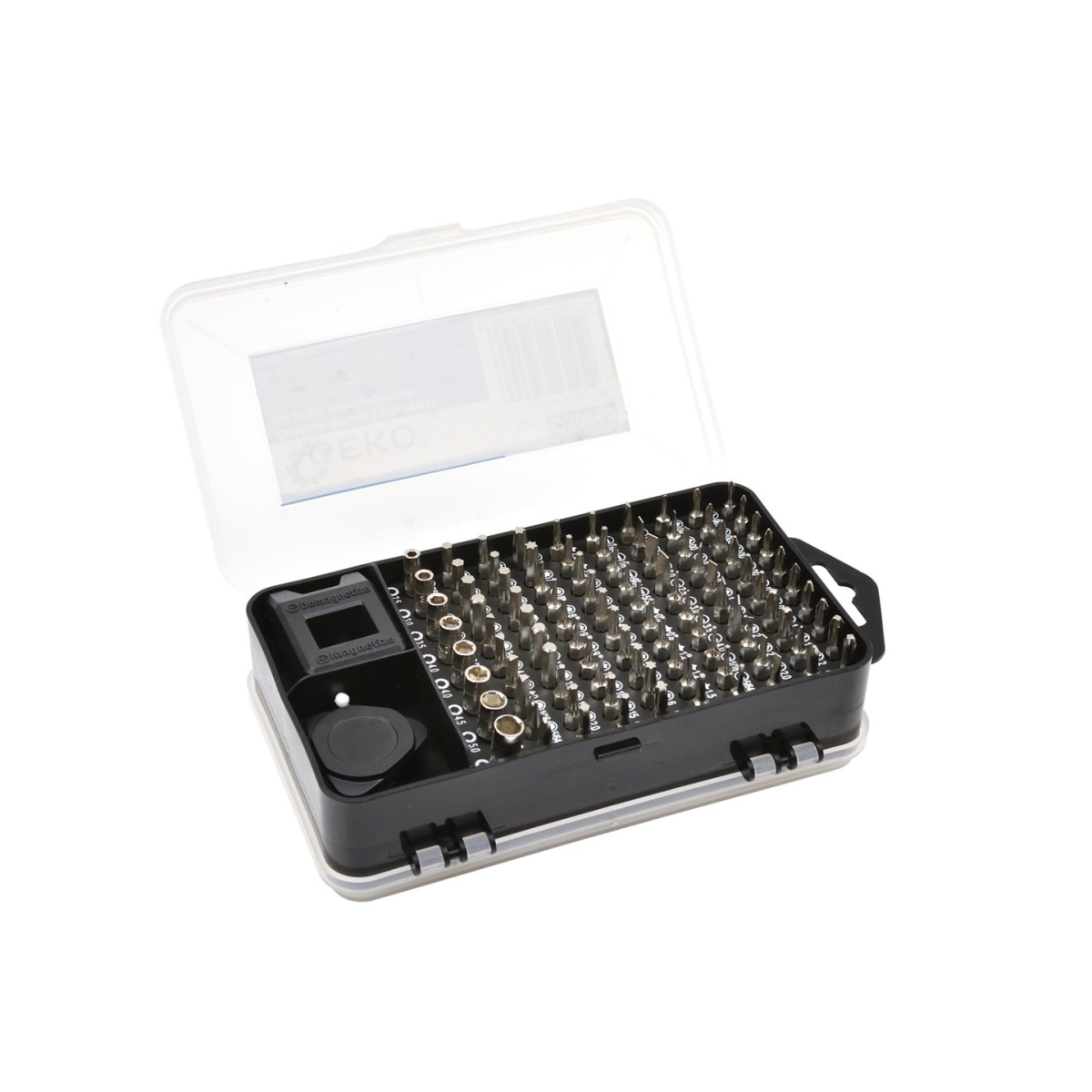 Sada bitů a nástrojů pro přesnou práci, 110ks GEKO G30062