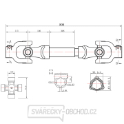 Hřídel kloubová, 80 cm, 500 Nm GEKO náhled