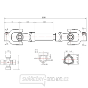 Hřídel kloubová, 80 cm, 500 Nm GEKO náhled