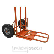 Ruční vozík-rudl, nosnost 250kg 400x300mm, oranžový GEKO náhled
