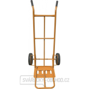 Ruční vozík-rudl, nosnost 250kg 400x300mm, oranžový GEKO gallery main image