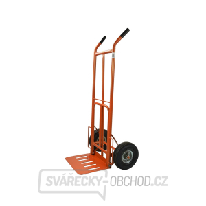 Ruční vozík-rudl, nosnost 250kg 400x300mm, oranžový GEKO gallery main image