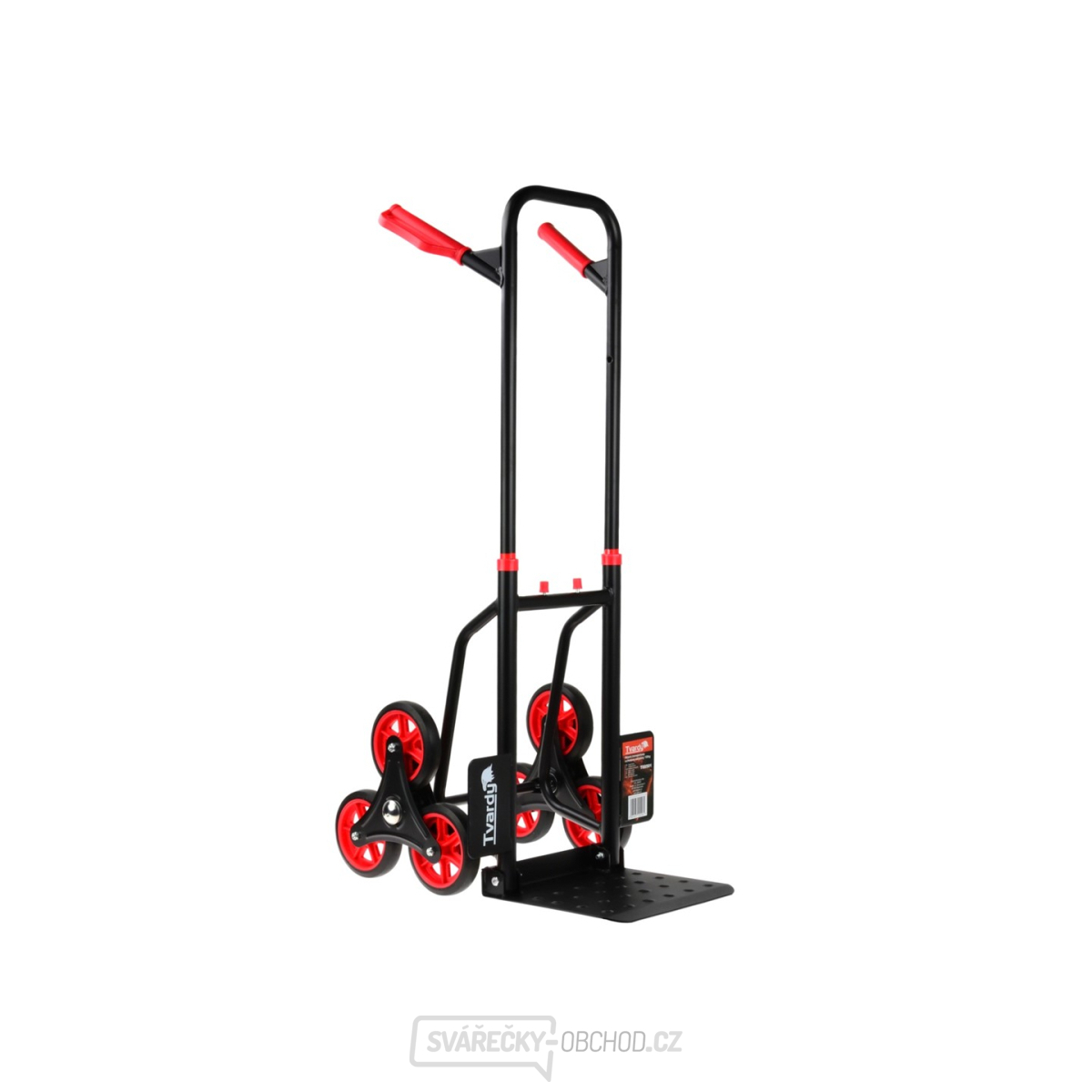 Přepravní vozík skládací, schodišťový - rudl 150kg GEKO