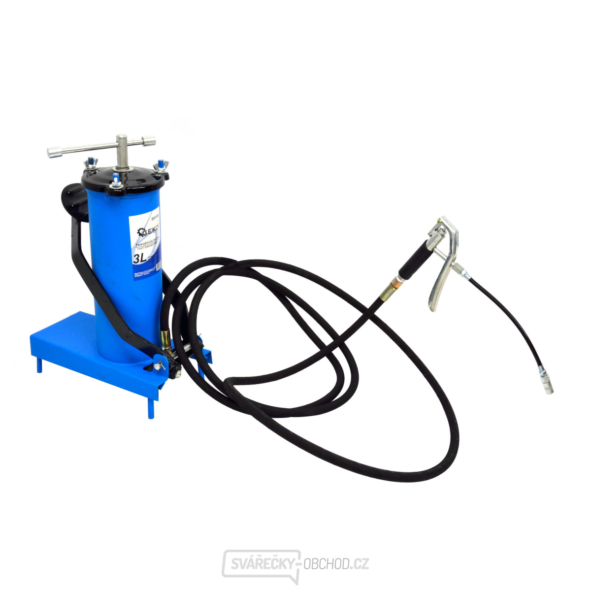 Vzduchové čerpadlo na maziva, kapacita 3l, hadice 4m GEKO