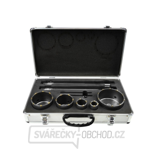 Sada vykružovacích vrtáků do zdiva 9ks, 30,40,65,80,100mm, SDS PLUS/SDS MAX, stopka 300mm GEKO Sada vykružovacích vrtáků do zdiva 9ks, 30,40,65,80,100mm, SDS PLUS/SDS MAX, stopka 300mm GEKO gallery main image