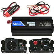 Měnič napětí GEKO 12V/230V, 500/1000W  Měnič napětí GEKO 12V/230V, 500/1000W  náhled