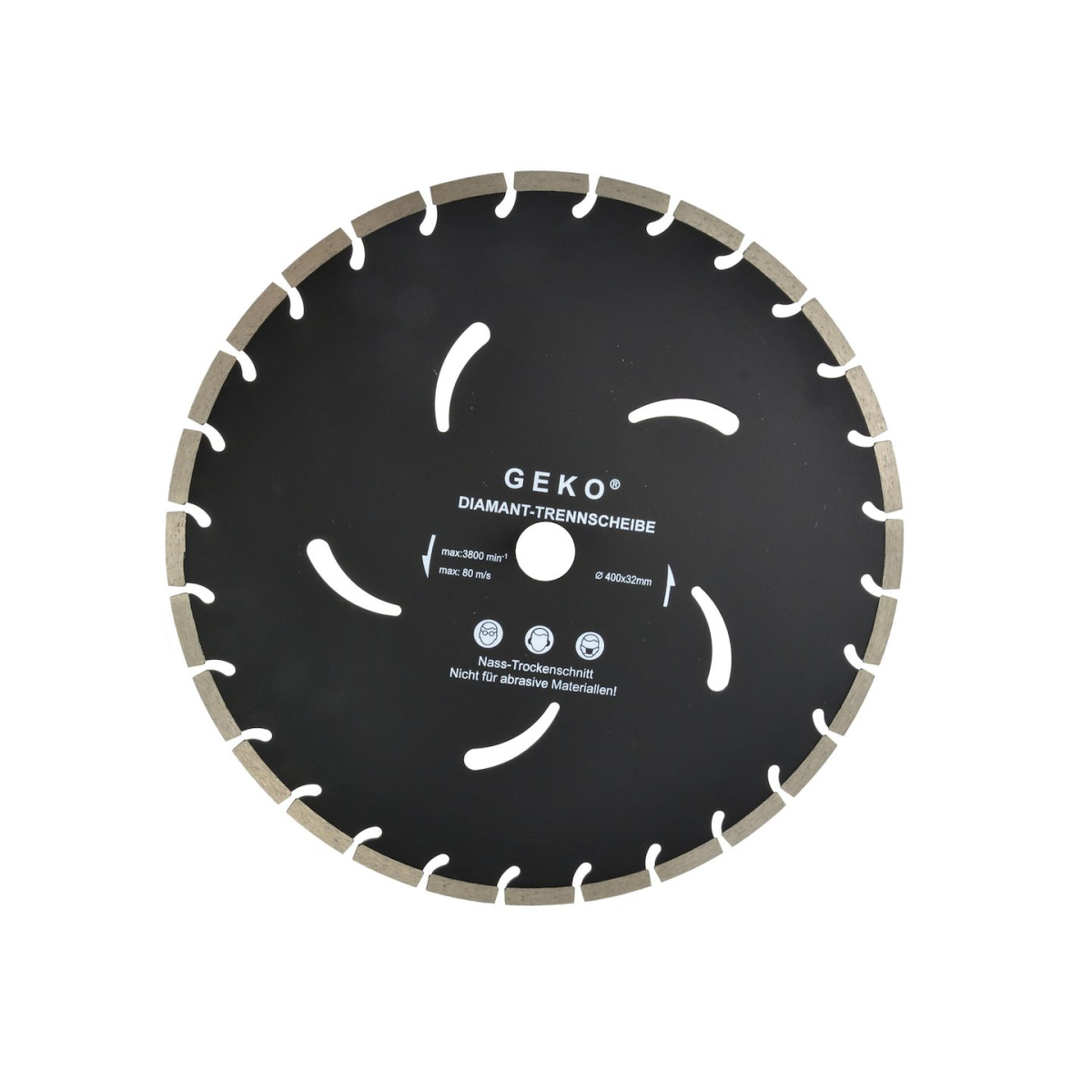 Levně Kotouč diamantový řezný segmentový GEKO, 400x10x32mm G00298