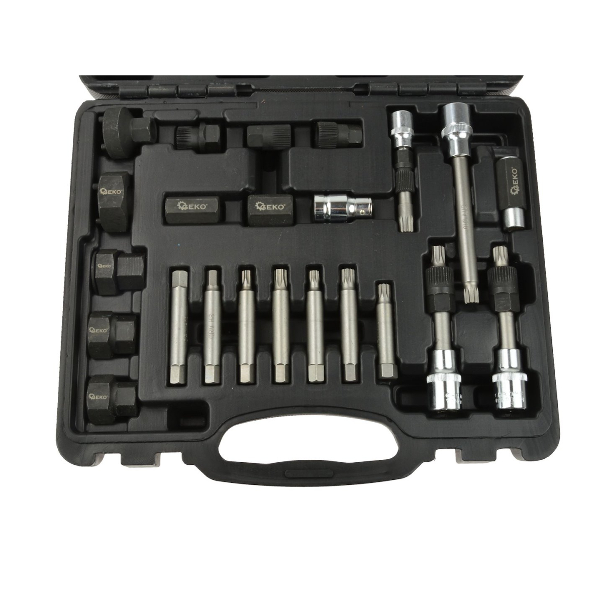 Sada bitů hex a hvězdy pro alternátor GEKO, 22 ks, 1/2” G02781