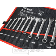 Sada palcových otevřených klíčů, 16 kusů, 1/4