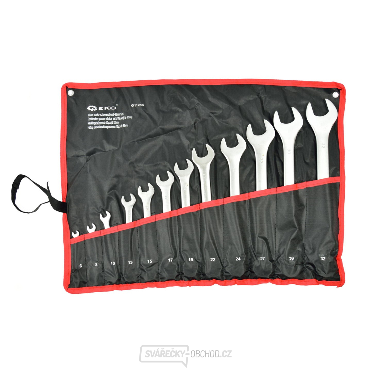 Sada klíčů očkoplochých GEKO, 12ks, 6-32mm
