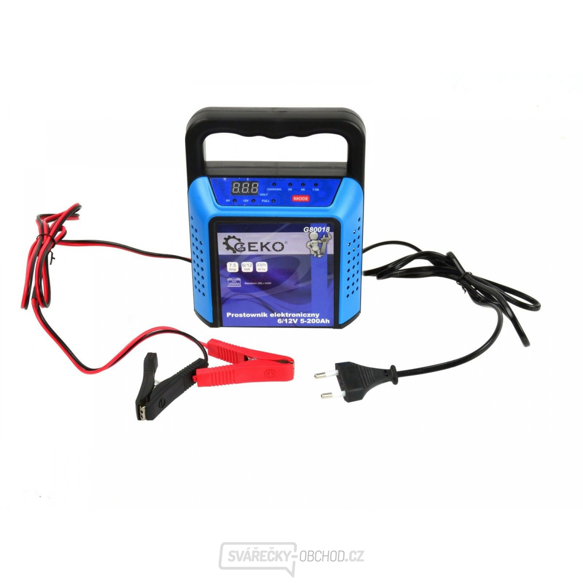 Elektronická nabíječka 6/12V, 5-200Ah GEKO