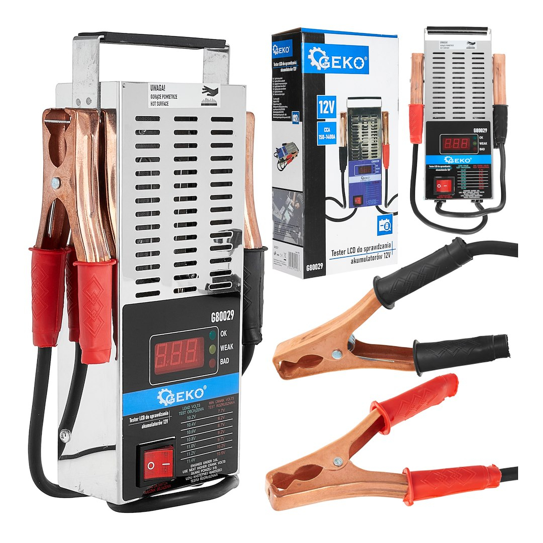 Tester autobaterie zátěžový LED GEKO G80029