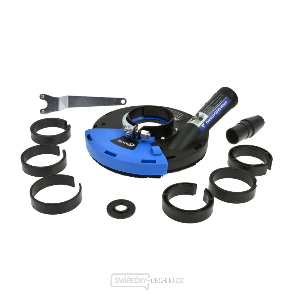 Odsávací kryt pro úhlové brusky GEKO 180mm 